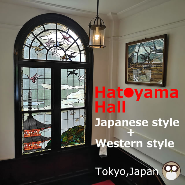 Must to see at Hatoyama Hall!Rose,Stained glass …